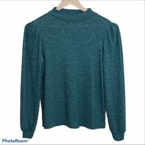 Popsugar Mock Neck Long Sleeve Sweater Sz S